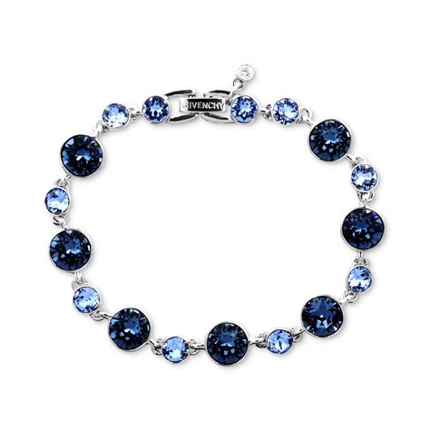 givenchy bracelet blue|Givenchy bracelet with Swarovski stones.